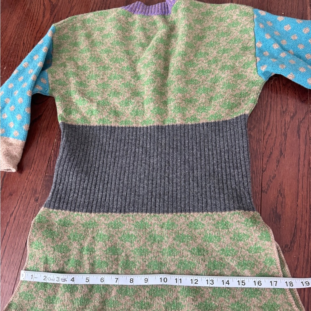 Wool Multicolor Knit Sweater - image 6